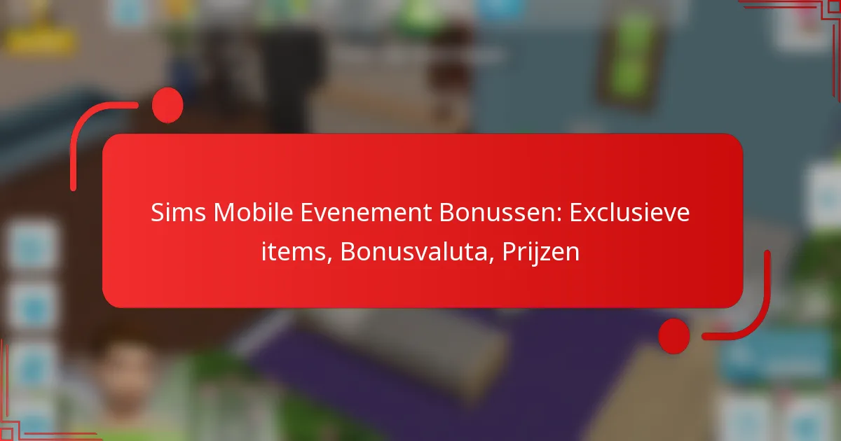 Sims Mobile Evenement Bonussen: Exclusieve items, Bonusvaluta, Prijzen
